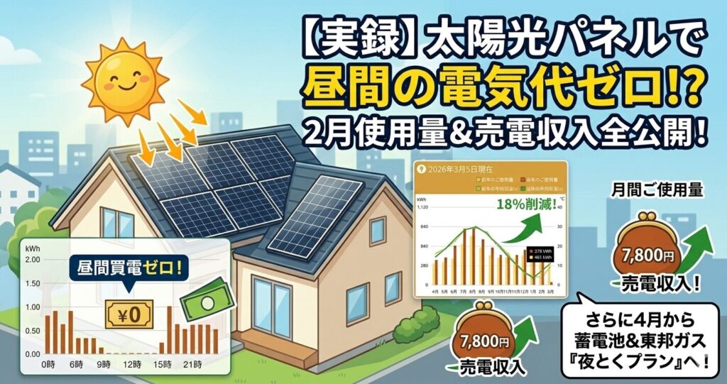 2026年2月の売電量
